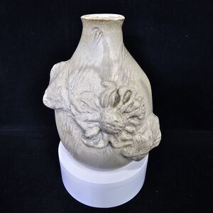 Kalene Walker Beautiful Hand Scuplter Sunflower‎ 3D Flower Studio Pottery Vase